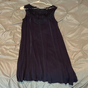 Navy shift dress